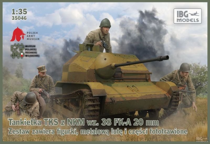 IBG 35046 TKS tankette avec NKM wz.38 FK-A 20mm (1/35)