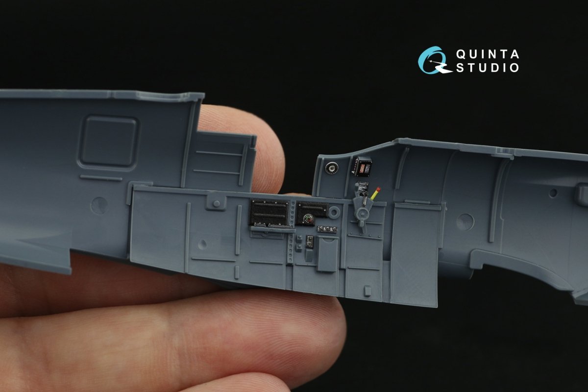 Intérieur imprimé en 3D et coloré sur papier décalcomanie (Eduard) Quinta Studio QD48205 Spitfire Mk.II 1/48 – immagine 4