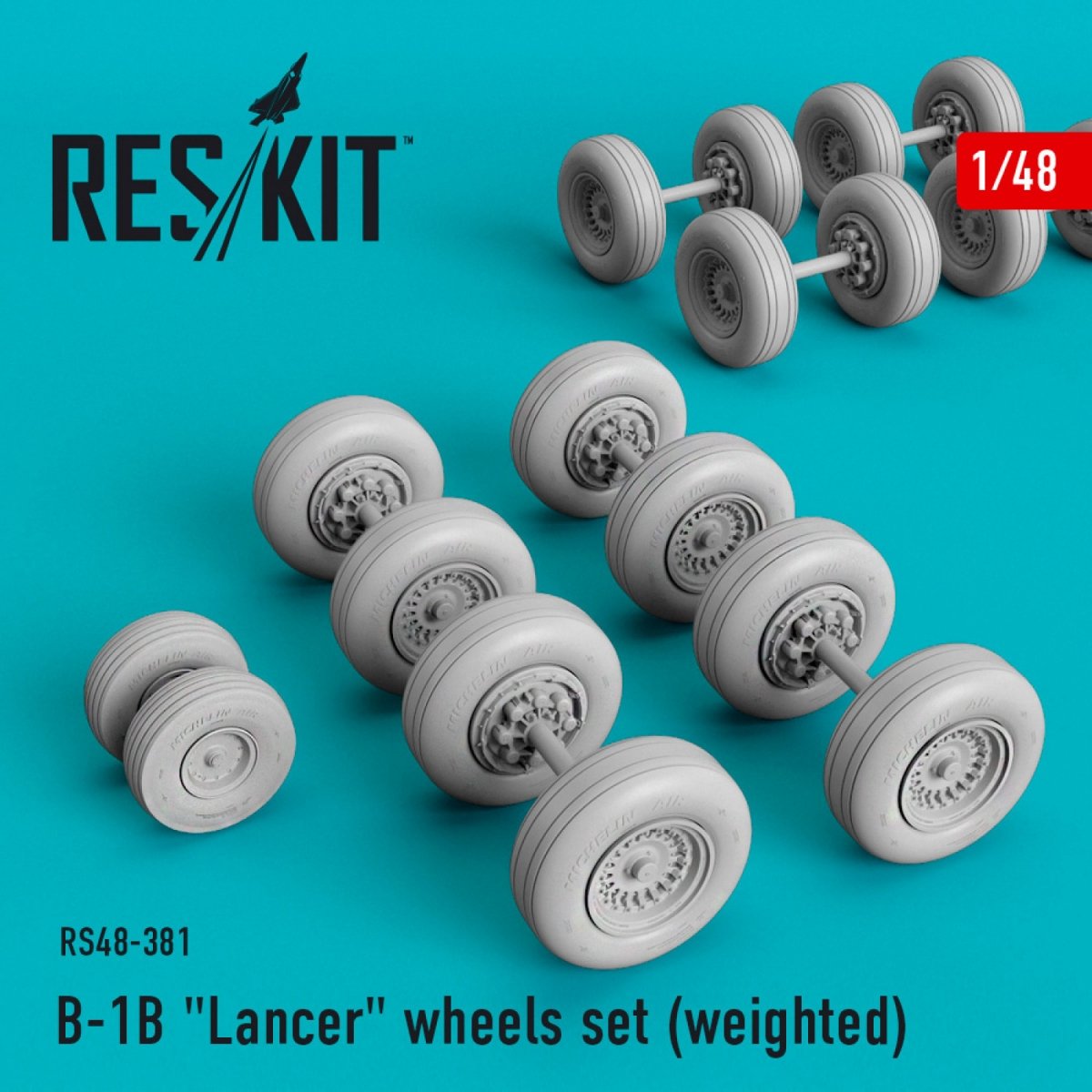 RESKIT RS48-0381 B-1B « LANCER » JEU DE ROUES (LESTÉ) 1/48