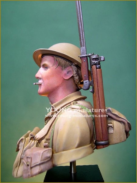 Young Miniatures YM1859 Soldat britannique Bataille d&amp;#39;El Alamein 1942 1/10  – immagine 7