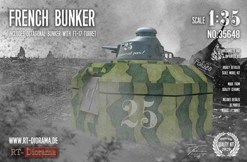RT-Diorama 35648 Bunker français avec tourelle FT17 1/35
