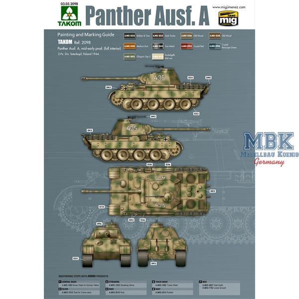 Das Werk DW35010 Panther Ausf.A version précoce/milieu 1/35 – image 2