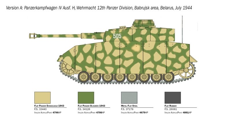 Italeri 6578 Pz. Kpfw. IV Ausf. H1/35 – image 8