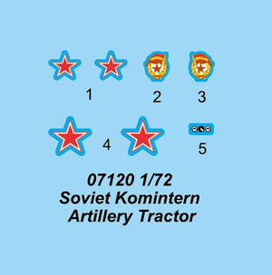 Trumpeter 07120 Tracteur d&amp;#39;artillerie soviétique du Komintern 1/72 – image 3