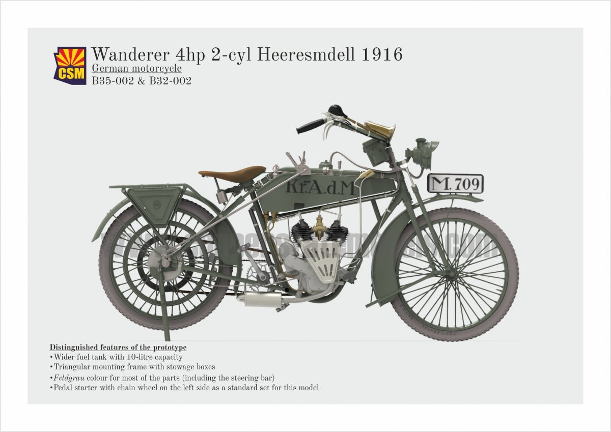 Copper State Models B35-002 Wanderer 4PS Moto 1916 1/35