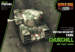 Modèle Meng WWT-017 World War Toons Churchill Char d&amp;#39;infanterie britannique