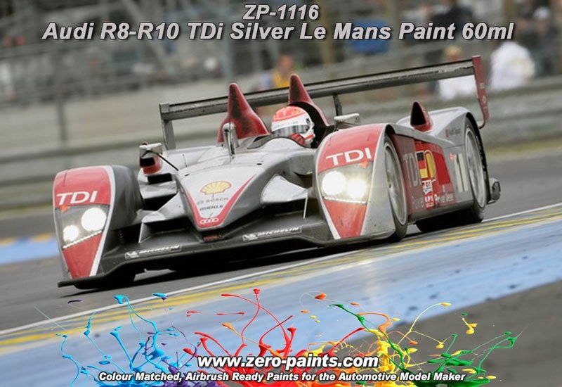 Peinture Zero Paints ZP-1116 Audi R8-R10 TDI Argent Le Mans 60 ml – immagine 2