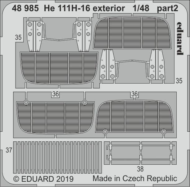 Eduard 48985 He 111H-16 extérieur 1/48 ICM – Bild 2
