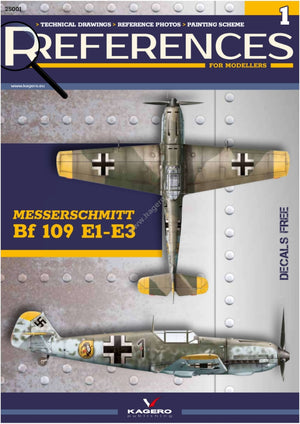 Kagero 25001 Messerschmitt Bf 109 E1-E3 - Références pour les maquettistes