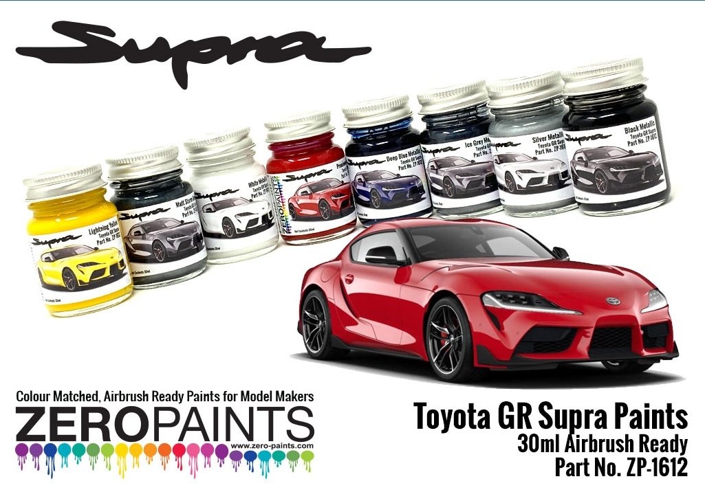 Peinture rouge Prominence Toyota GR Supra Zero Paints ZP-1612-PRORED 30 ml