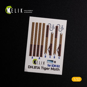 KELIK K32021 DH.81A Tiger Moth - Interior 3D Decal for ICM kit 1/32 – zdjęcie 2