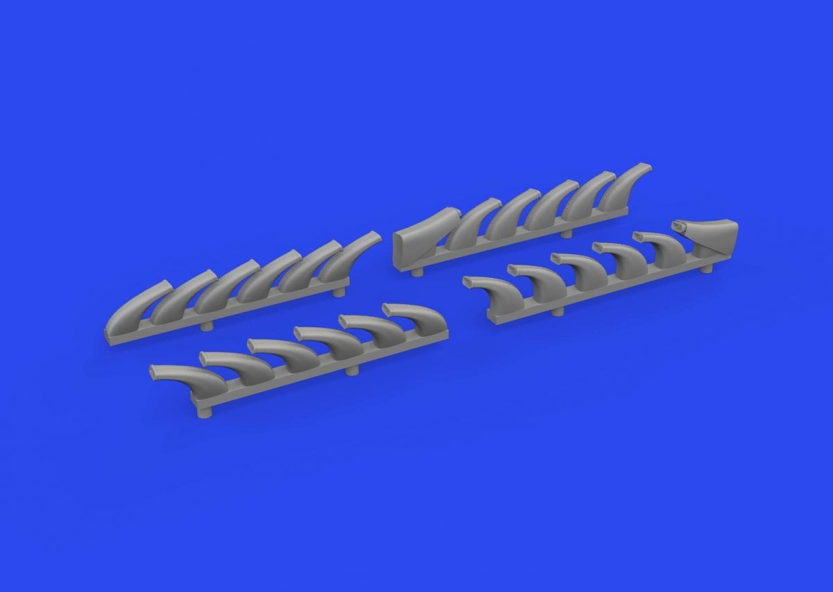 Eduard 648878 Do 335A cheminées d&amp;#39;échappement IMPRESSION TAMIYA 1/48 – image 3