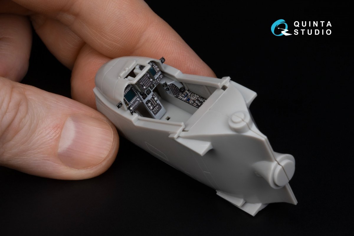 Intérieur imprimé en 3D et coloré sur papier décalcomanie Quinta Studio QD48309 AV-8B Late (Hasegawa) 1/48 – Bild 12