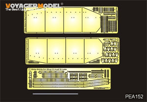 Maquette Voyager PEA152 Jupes latérales de fin de production pour StuG.III Ausf.G allemand de la Seconde Guerre mondiale, modèle 1 (pour kit DRAGON) 1/35
