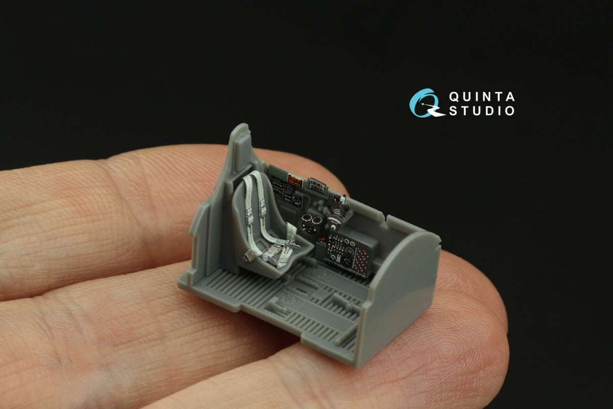 Intérieur imprimé en 3D et coloré sur papier décalcomanie Quinta Studio QD72122 P-47D Thunderbolt Razorback (Tamiya) 1/72 – immagine 7