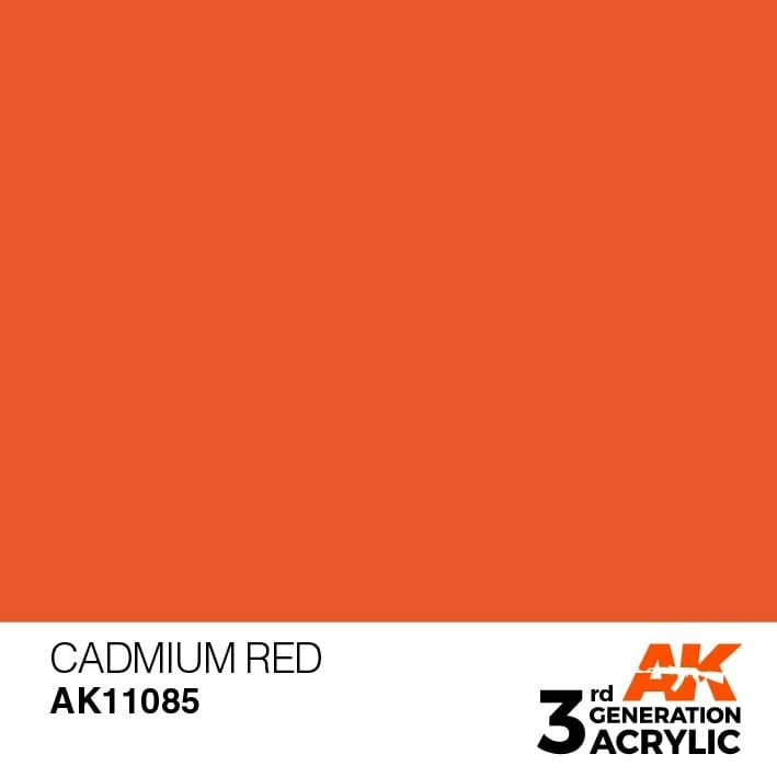 AK Interactive AK11085 Rouge de cadmium 17 ml