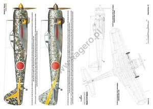 Kagero 7027 Nakajima Ki-43 Hayabusa. Ki-43-I/Ki-43-II/Ki-43-III models EN/PL – zdjęcie 3