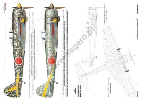 Kagero 7027 Nakajima Ki-43 Hayabusa. Ki-43-I/Ki-43-II/Ki-43-III models EN/PL – zdjęcie 3