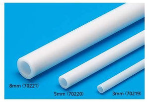 Tamiya 70221 Poutres Tube 8 mm, 3 pièces