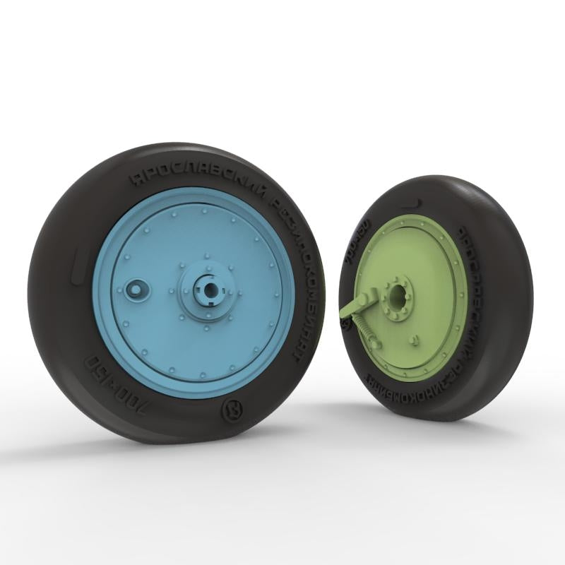 Roues Quinta Studio QT48036 I-16 (modèle récent) avec moyeux séparés et pneus lestés (tous les kits) 1/48 – immagine 3