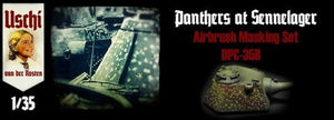 Ensemble de pochoirs à disque Uschi 2006 pour Panther Sennelager 1/35