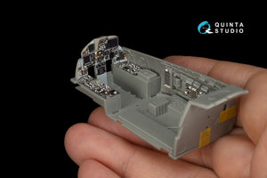 Quinta Studio QD48214 F-15C PAD - Intérieur imprimé en 3D et coloré, amélioré et décoré sur papier décalcomanie avec pièces en résine (GWH) 1/48 – image 3