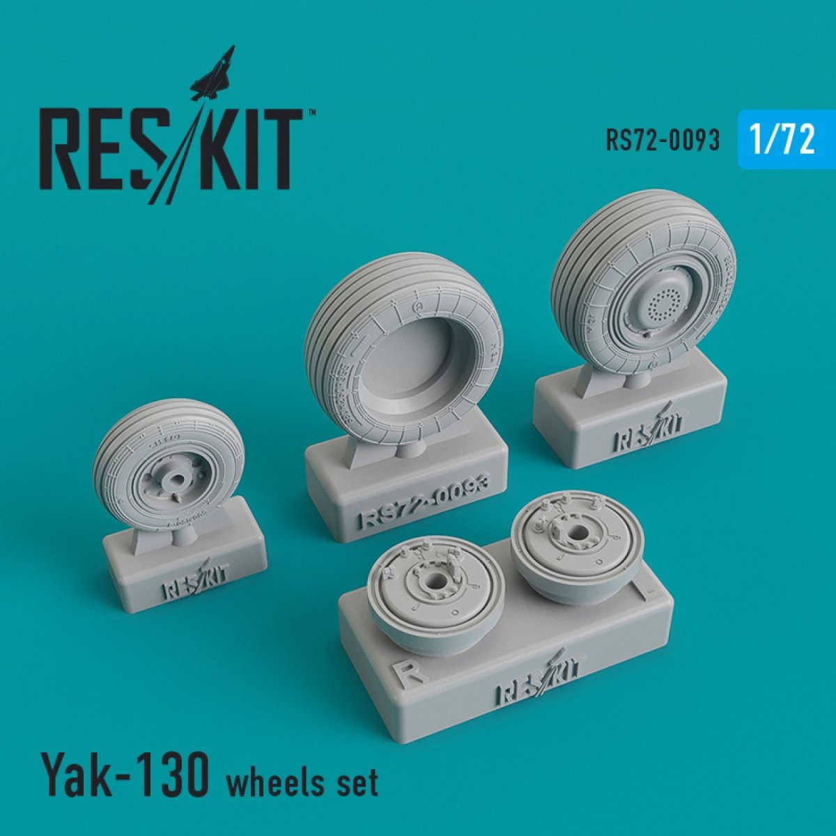 RESKIT RS72-0093 JEU DE ROUES YAK-130 1/72