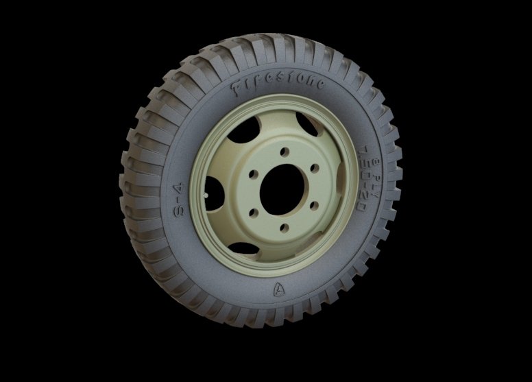Ensemble de roues de route Panzer Art RE35-313 GMC (Firestone) 1/35 – Bild 3