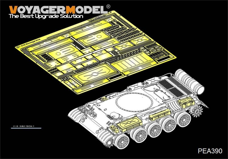 Axes de chenilles Voyager Model PEA391 pour char de combat principal russe moderne T-14 Armata, compatibles avec PANDA HOBBY PH35017 à l'échelle 1/35