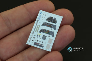 Intérieur imprimé en 3D et coloré sur papier décalcomanie Quinta Studio QD48086 Bf 109E-1/E-3 (pour kit Eduard) 1/48 – immagine 4