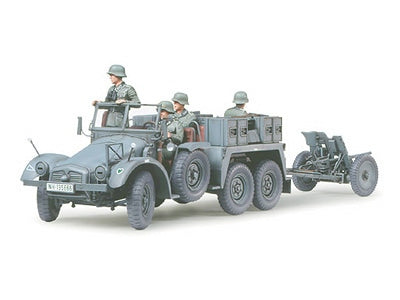 Tamiya 35259 Krupp Protze 1 tonne (6x4) Kfz.69 camion de remorquage avec paquet de 3,7 cm (1/35) – image 9