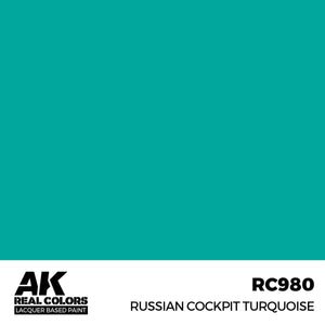 AK Interactive RC980 Cockpit russe Turquoise 17 ml