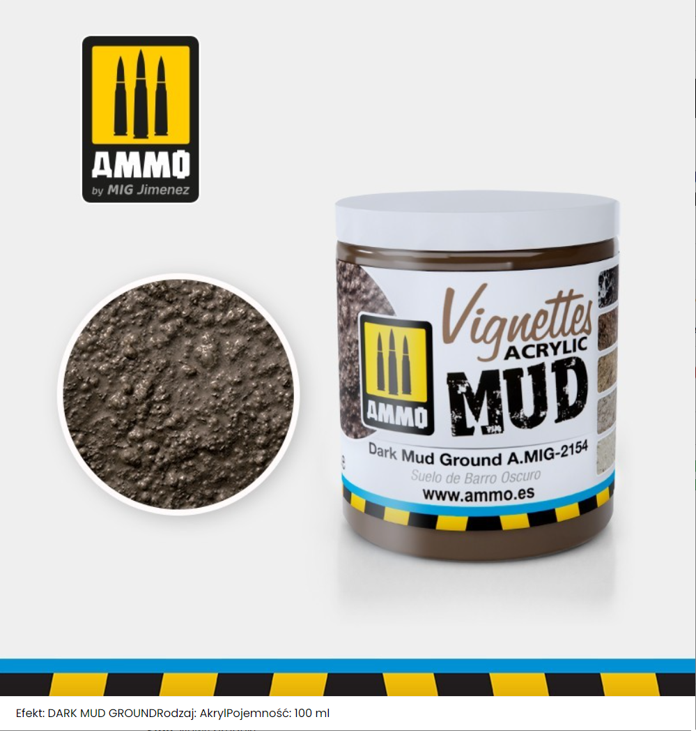 Munitions pour Mig 2154 TEXTURE : BOUE FONCÉE 100 ml 