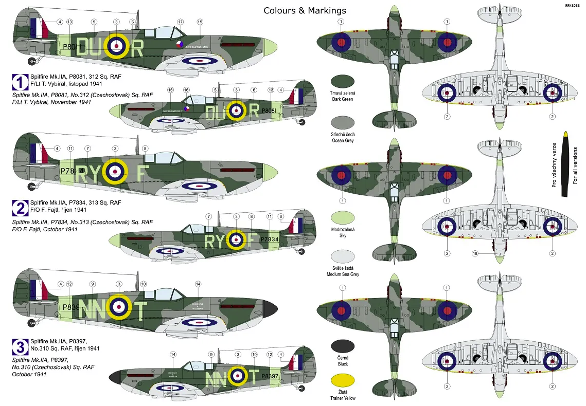 Kovozavody Prostejov KPM0304 Spitfire Mk.IIa « Loin de chez soi » 1/72 – Bild 2