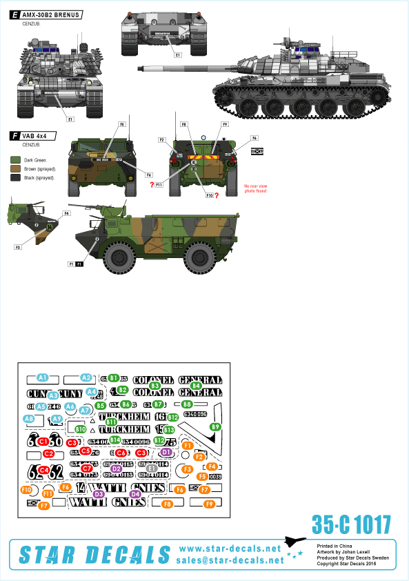 Star Decals 35-C1017 Centre d&amp;#39;entraînement FORAD 1/35 – immagine 2
