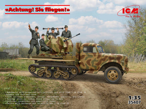 ICM 35407 Attention ! Sie volgen! (Sd.Kfz.3b avec 2 cm Flak 38 et équipage) 1/35
