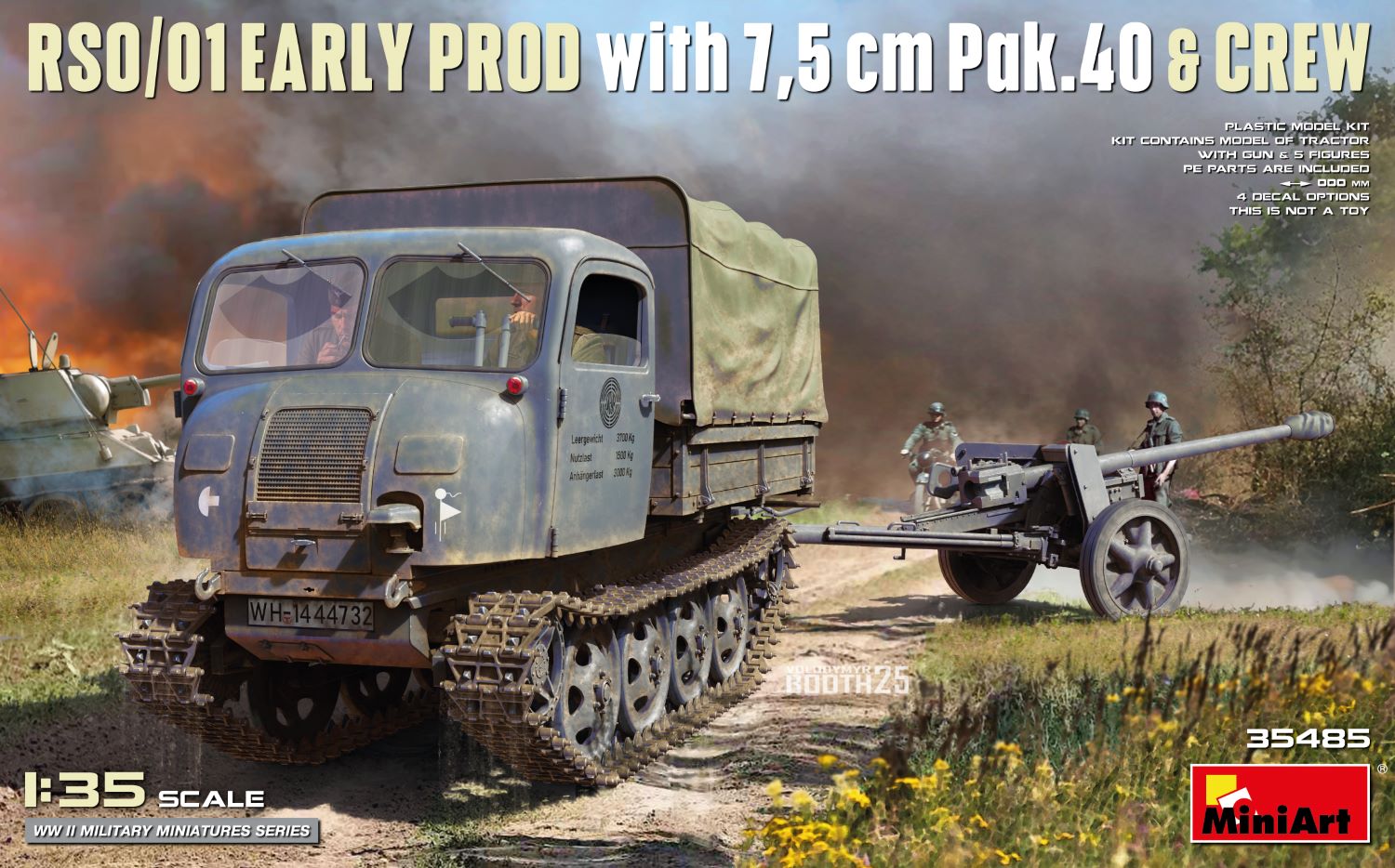 MiniArt 35485 RSO/01 Première production avec canon Pak.40 de 7,5 cm et équipage 1/35