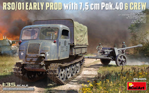 MiniArt 35485 RSO/01 Première production avec canon Pak.40 de 7,5 cm et équipage 1/35