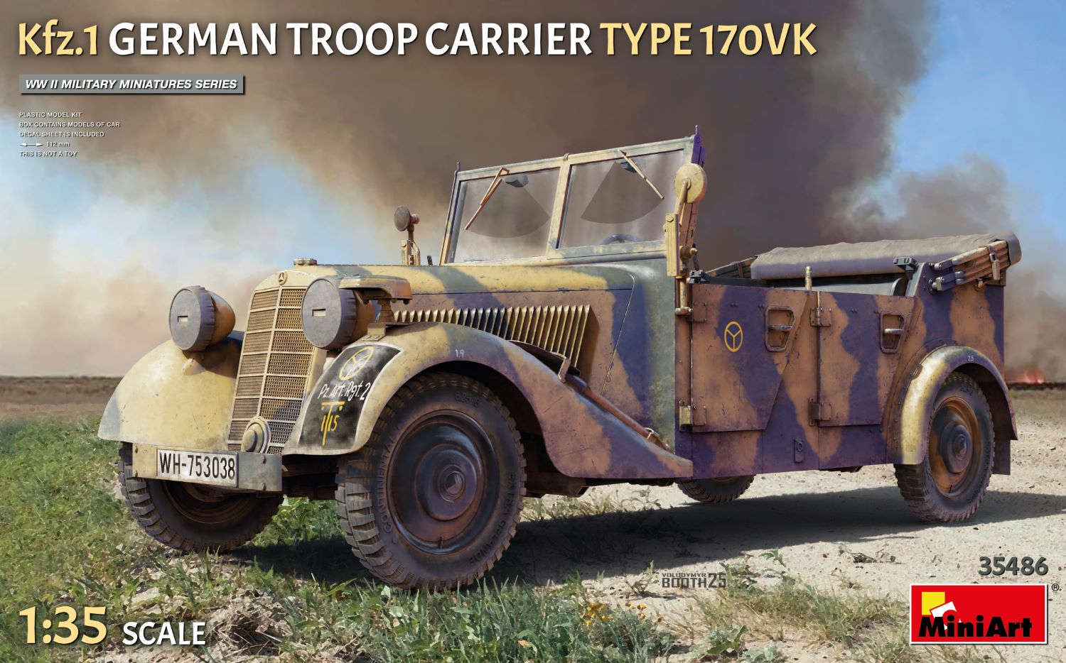 MiniArt 35486 Kfz.1 Transport de troupes allemand Type 170VK 1/35