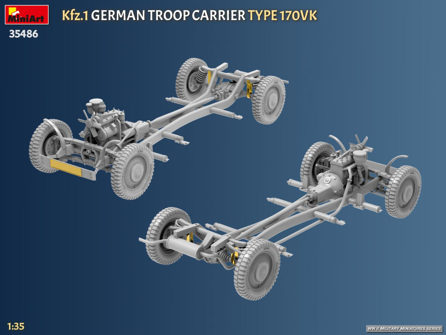 MiniArt 35486 Kfz.1 Transport de troupes allemand Type 170VK 1/35 – imagen 12