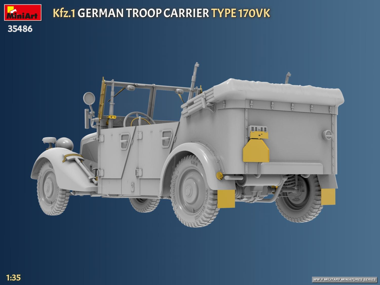 MiniArt 35486 Kfz.1 Transport de troupes allemand Type 170VK 1/35 – imagen 4