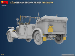 MiniArt 35486 Kfz.1 Transport de troupes allemand Type 170VK 1/35 – imagen 4