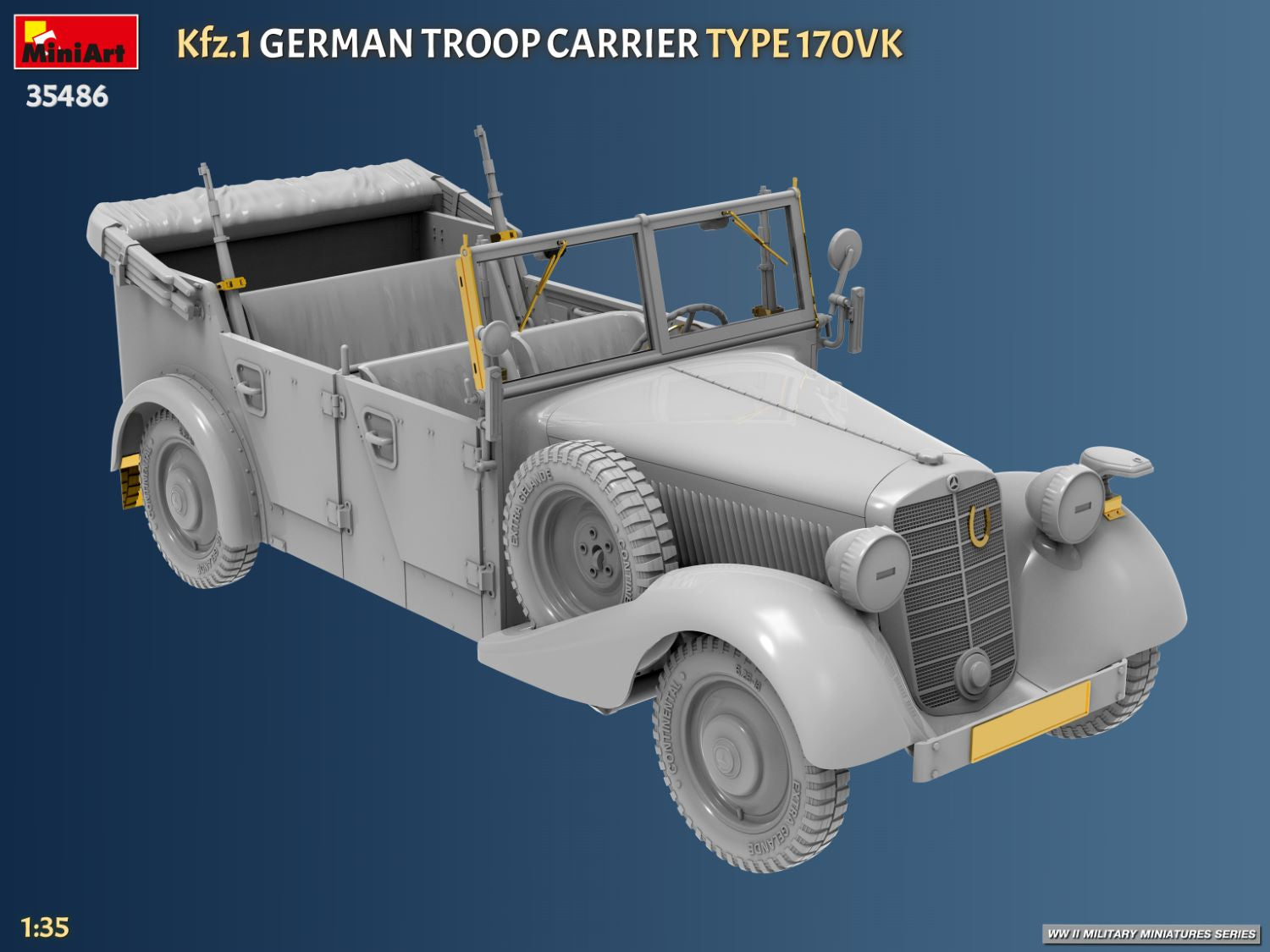 MiniArt 35486 Kfz.1 Transport de troupes allemand Type 170VK 1/35 – imagen 5