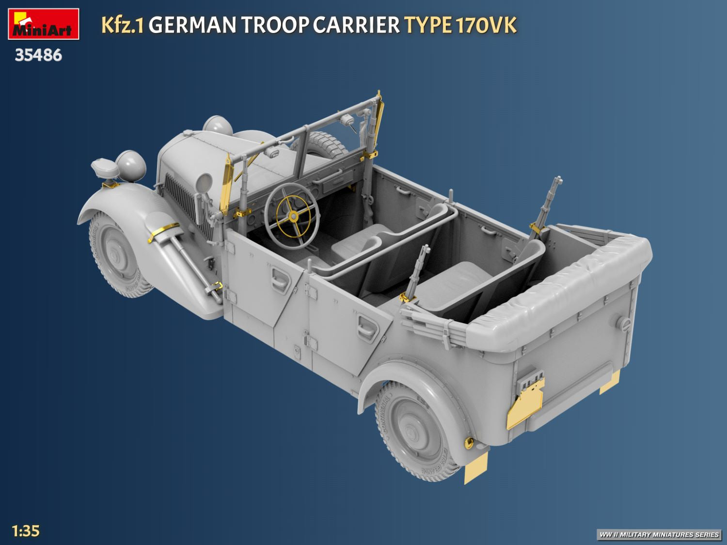 MiniArt 35486 Kfz.1 Transport de troupes allemand Type 170VK 1/35 – imagen 7