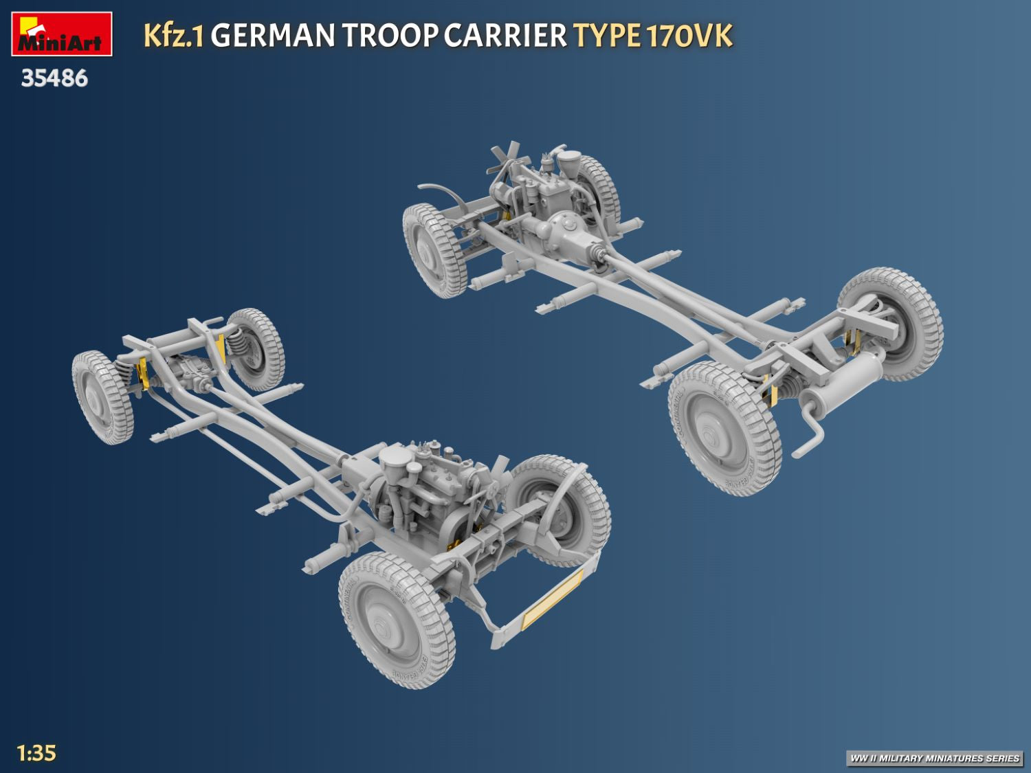 MiniArt 35486 Kfz.1 Transport de troupes allemand Type 170VK 1/35 – imagen 11