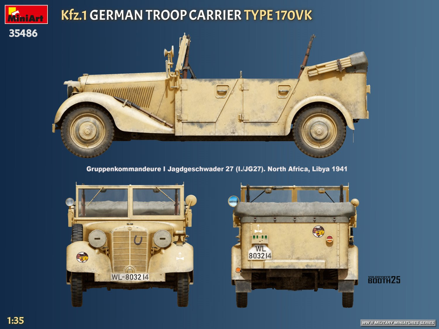 MiniArt 35486 Kfz.1 Transport de troupes allemand Type 170VK 1/35 – imagen 13