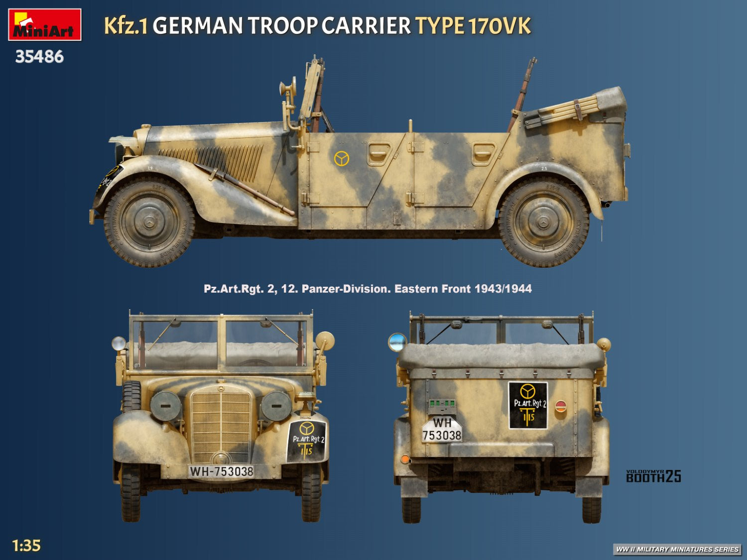MiniArt 35486 Kfz.1 Transport de troupes allemand Type 170VK 1/35 – imagen 15