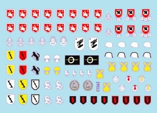 Star Decals 35-C1362 StuG-Abt 4 Insignes et marquages ​​d&amp;#39;unité génériques pour les unités Sturmgeschütz 1/35 – imagen 2
