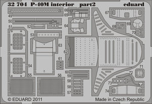 Eduard 32704 P-40M intérieur SA 1/32 Hasegawa – image 2
