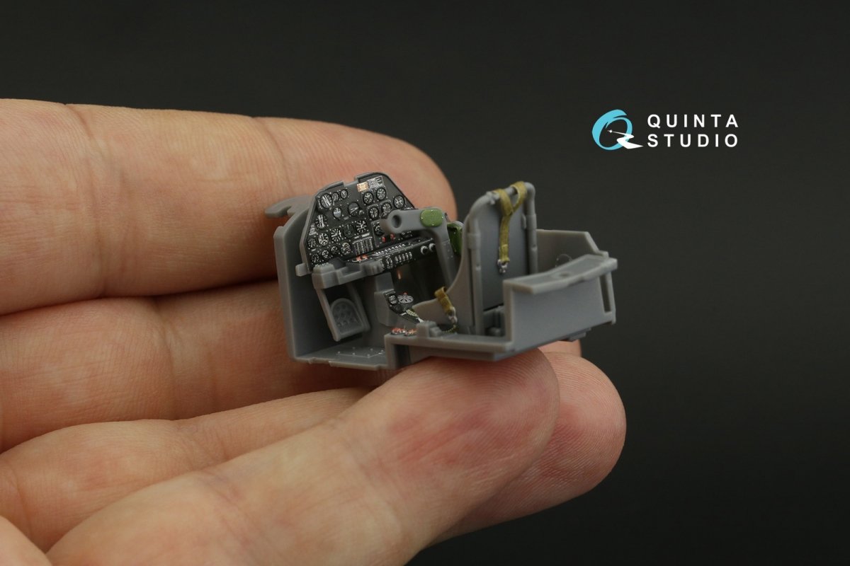 Intérieur imprimé en 3D et coloré sur papier décalcomanie Quinta Studio QD48327 P-38J (Tamiya) 1/48 – image 11